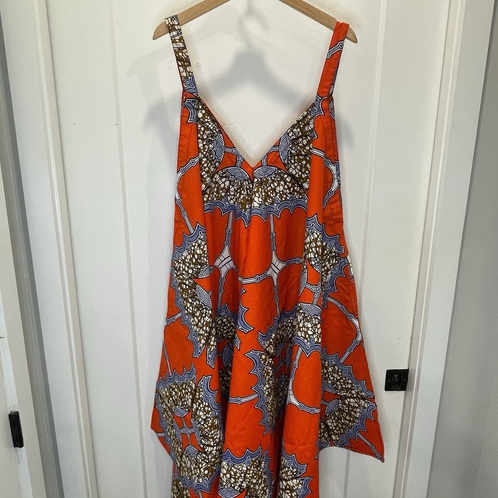 Boho Oversized Jumper Wide Leg Lagenlook African Ankara Print OS Relaxed Fit - Picture 2 of 6